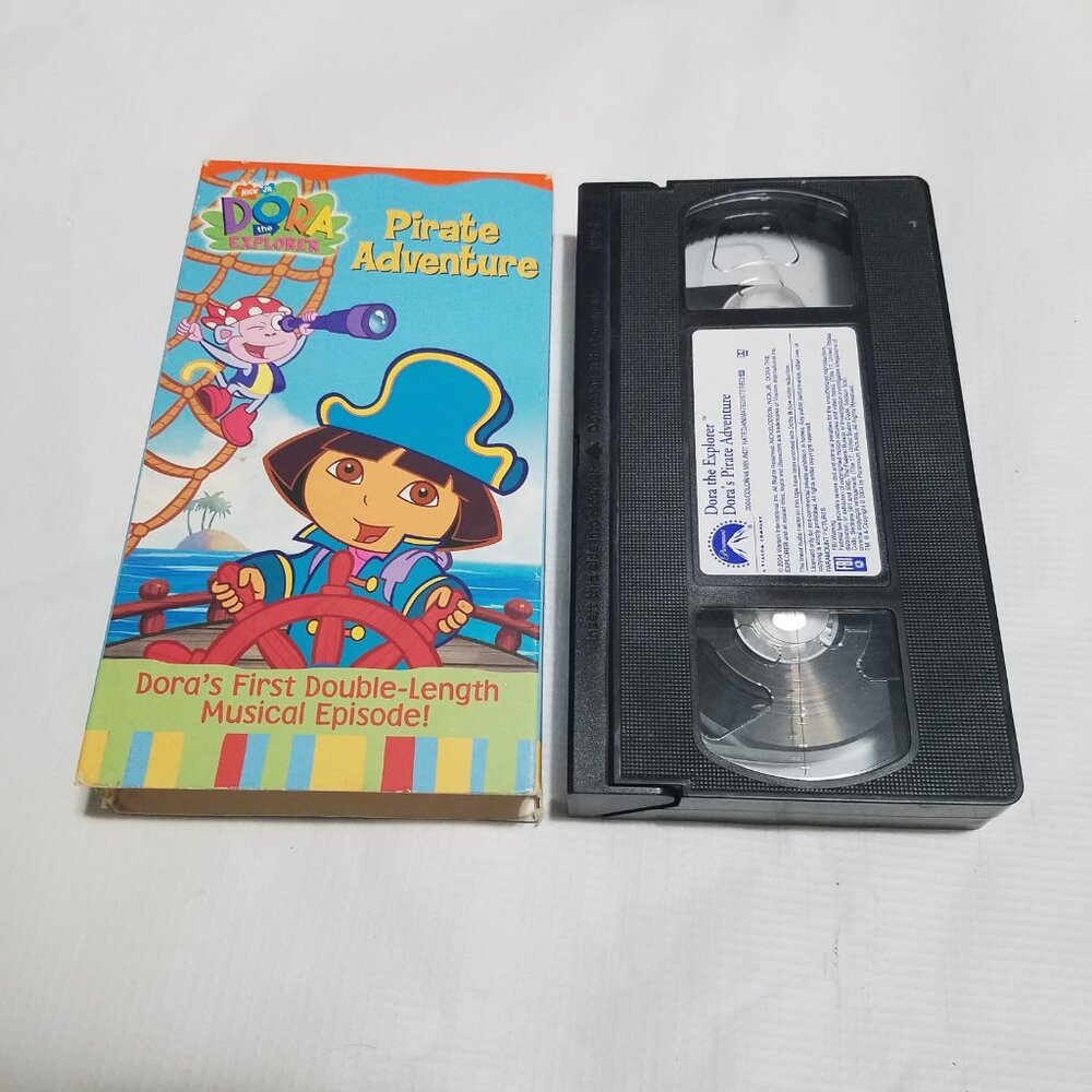 Dora The Explorer Pirate Adventure Nickelodeon JR 2004 Late VHS - Bundle & Save
